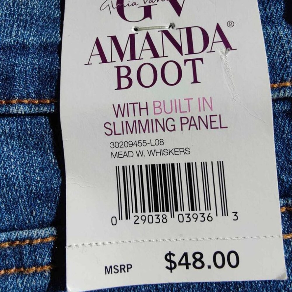 Amanda Boot Cut Jean with Sliming Panel Size 10